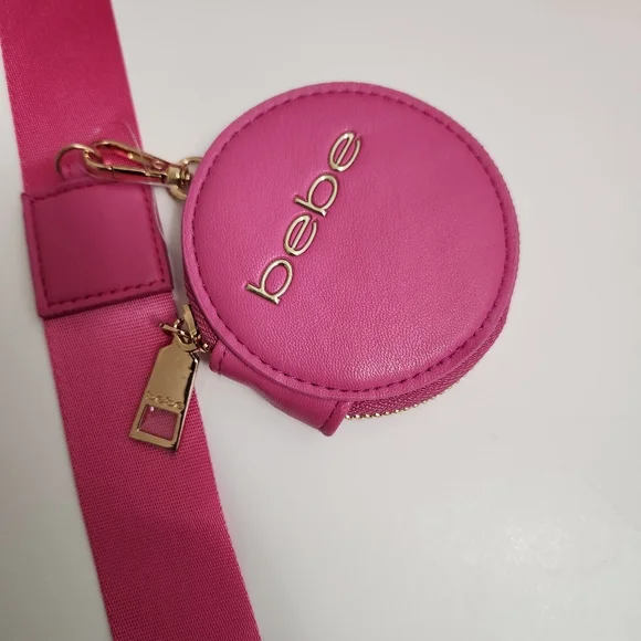 šļøā¬ļøšHOST PICKš bebe Pink Mara Nylon Crossbody Bag With Coin Purse - Picture 10 of 15